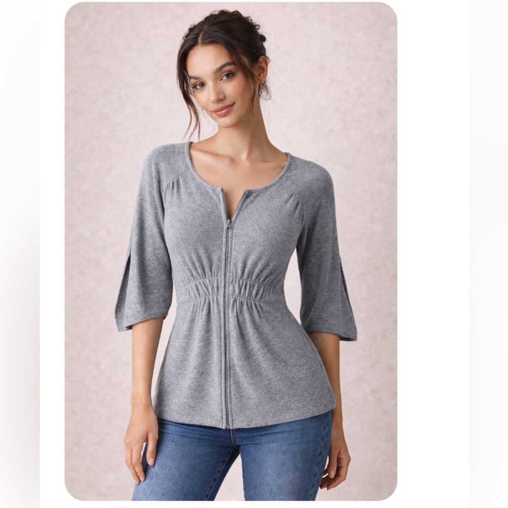 Anthropologie Moth zip up Cardigan